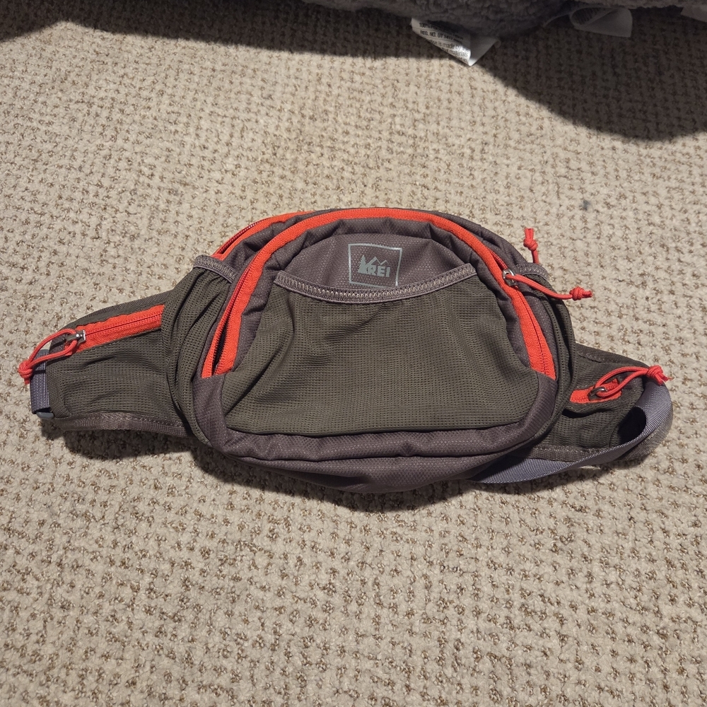 REI Brown and Red Hip Bag